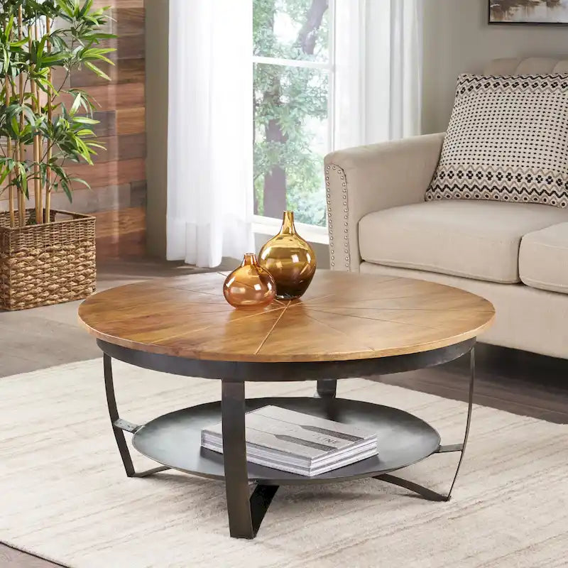 Christopher Knight Home Hadfield Boho Mango Wood Coffee Table - image 2