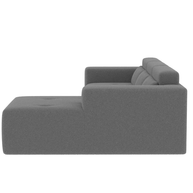 Christopher Knight Home - 109 Modern L-Shaped Modular Sectional Sofa in Teddy Fabric with Chaise and Pillows - image 23