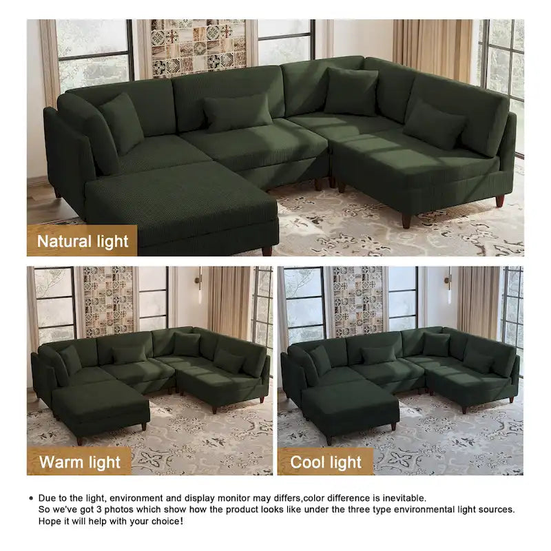 Modular Sectional Sofa with Ottoman and Configurable Design - image 20