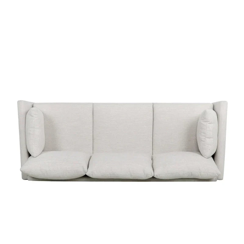 Contemporary 76.5-Inch 3-Seater Sofa with Birchwood Legs and Cushions - image 19