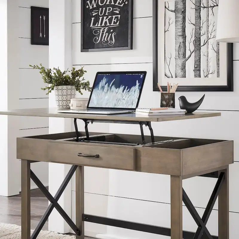 iNSPIRE Q Modern Murali Lift-Top Desk with Integrated Charging Station - image 3