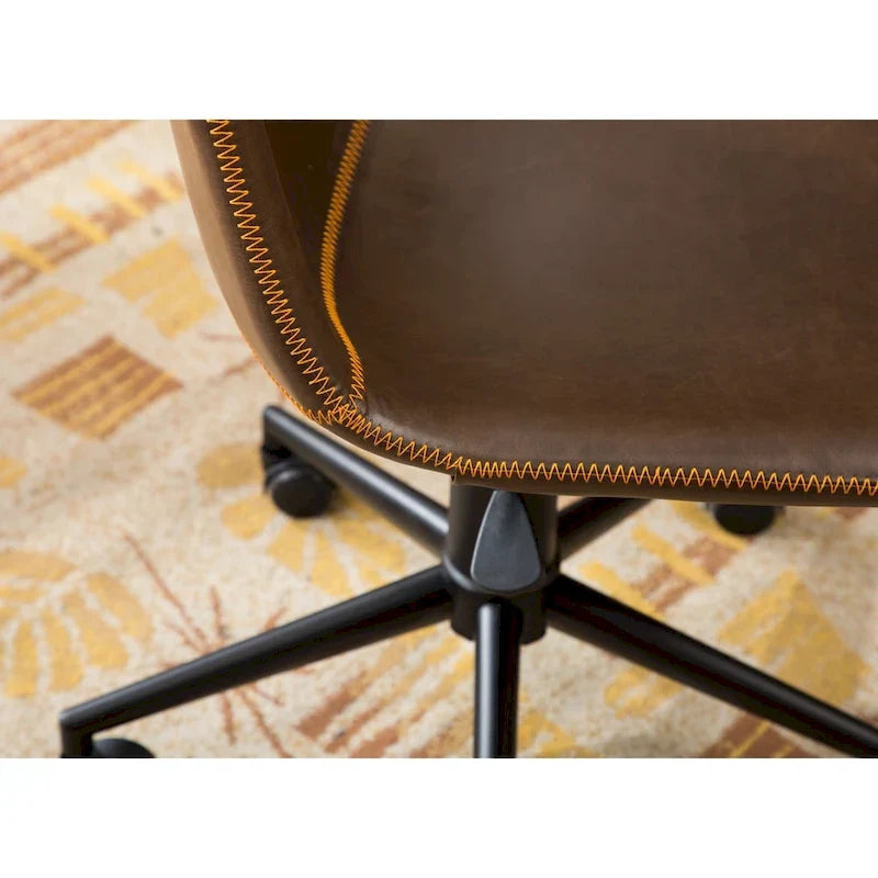 Roundhill Furniture Cesena 360° Swivel Office Chair with Faux Leather and Air Lift - image 9
