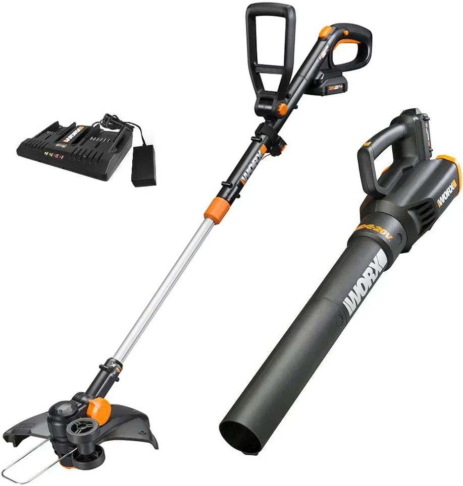 20V GT Revolution 12" 4.0Ah Cordless String Trimmer & Turbine Leaf Blower Power Share Combo Kit - WG930.3 (Batteries & Charger Included) - image 1