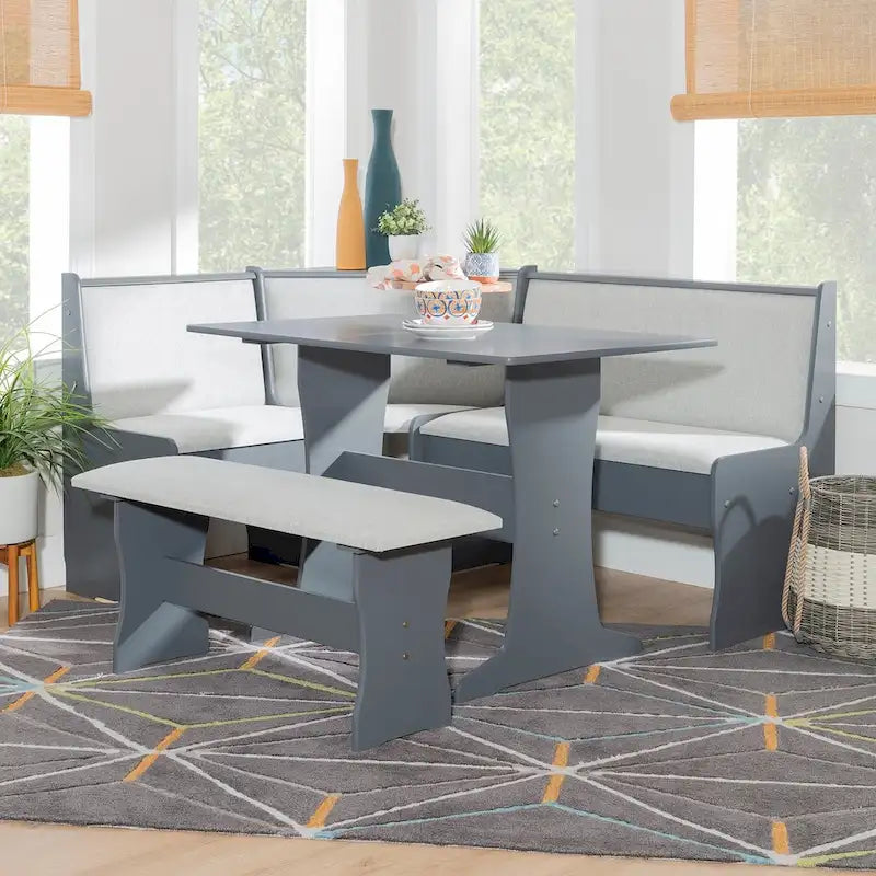 Sedley Farmhouse Nook Dining Set with Storage - image 36