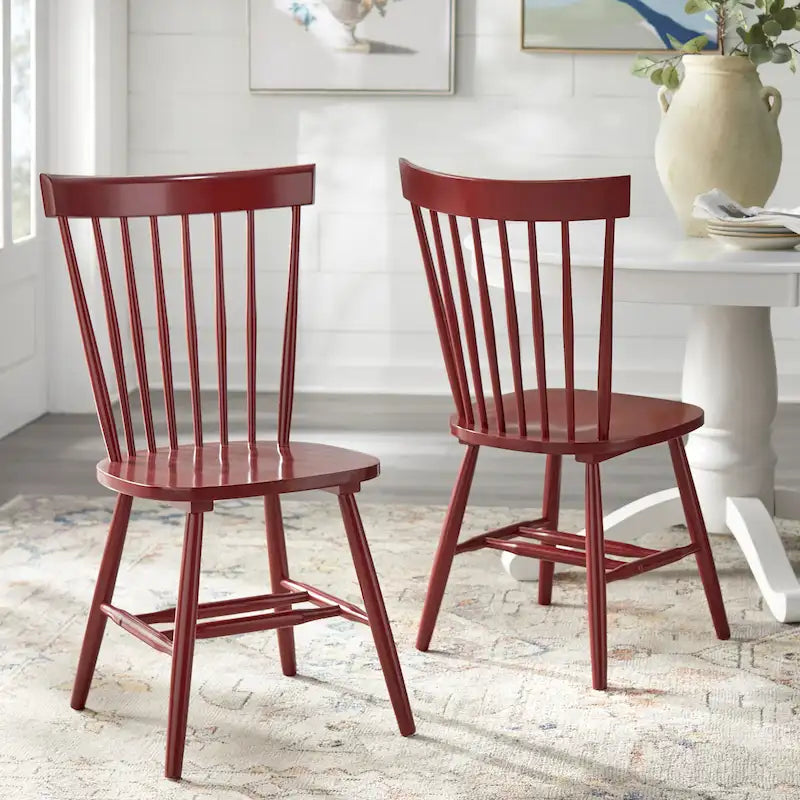 Set of 2 Venice Solid Wood Spindle Dining Chairs by Simple Living - image 8