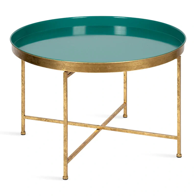 Kate and Laurel Celia 28.25-Inch Round Metal Coffee Table - image 12
