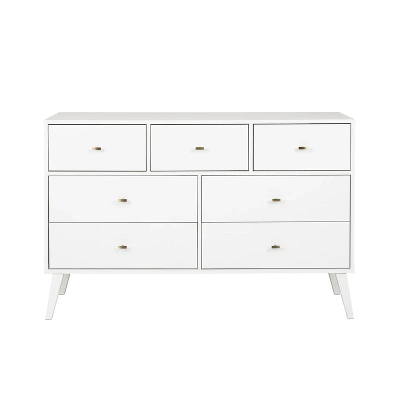 Prepac Milo 7-Drawer Dresser in Mid-Century Modern Style - image 8