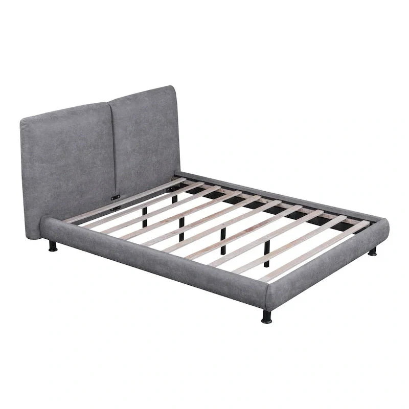 Queen Platform Bed with Dual Oversized Headrests - image 11