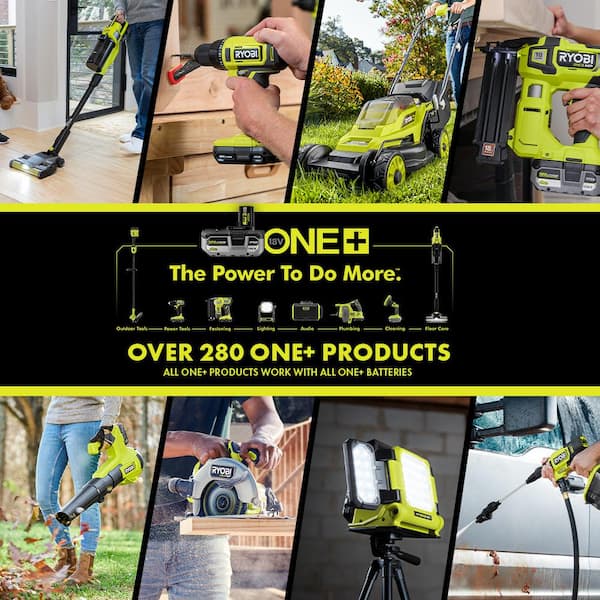 ONE+ 18V Cordless 6-Tool Combo Kit with 1.5 Ah Battery, 4.0 Ah Battery, and Charger - image 14