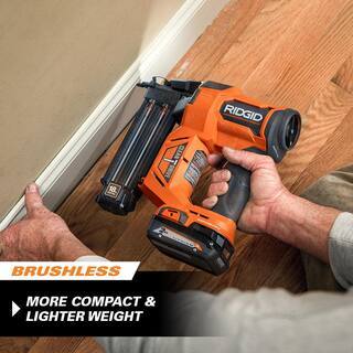 RIDGID 18V Brushless Cordless Nailer Combo Kit with Brad & Finish Nailers, Battery & Charger - image 5