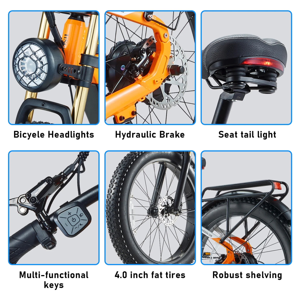 Electric Bike for Adults 26'', 1000W E - Mountain Bike 48V 30/20ah UL2849 Removable Battery, Fat Tire Ebike up to - image 41