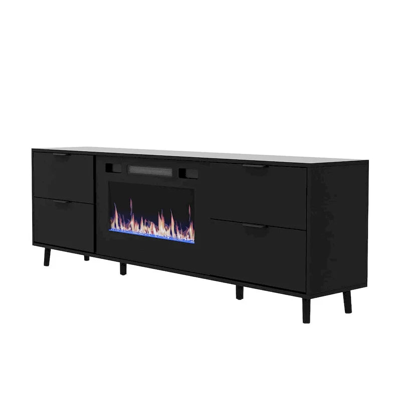 Remote-Controlled Electric Fireplace TV Stand Entertainment Center - image 8