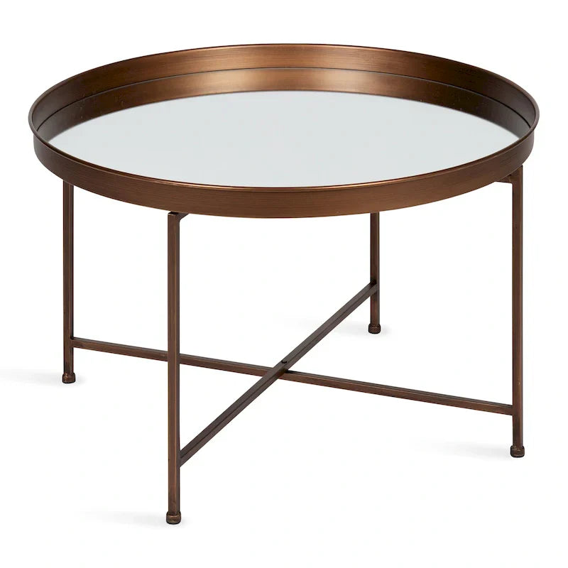 Kate and Laurel Celia 28.25-Inch Round Metal Coffee Table - image 10