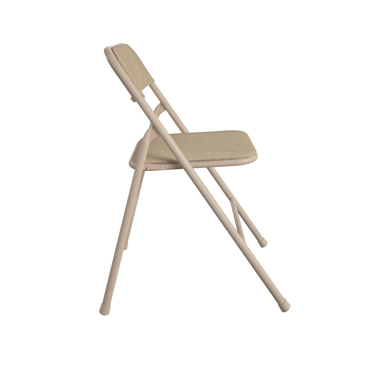 COSCO 5 - Piece Folding Dining Set with Card Table and 4 Fabric Padded Chairs, Tan - image 14
