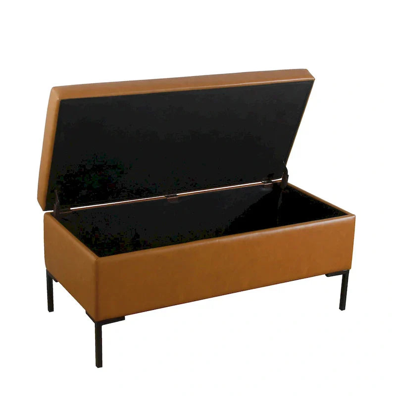 HomePop Metal-Leg Storage Bench - image 6