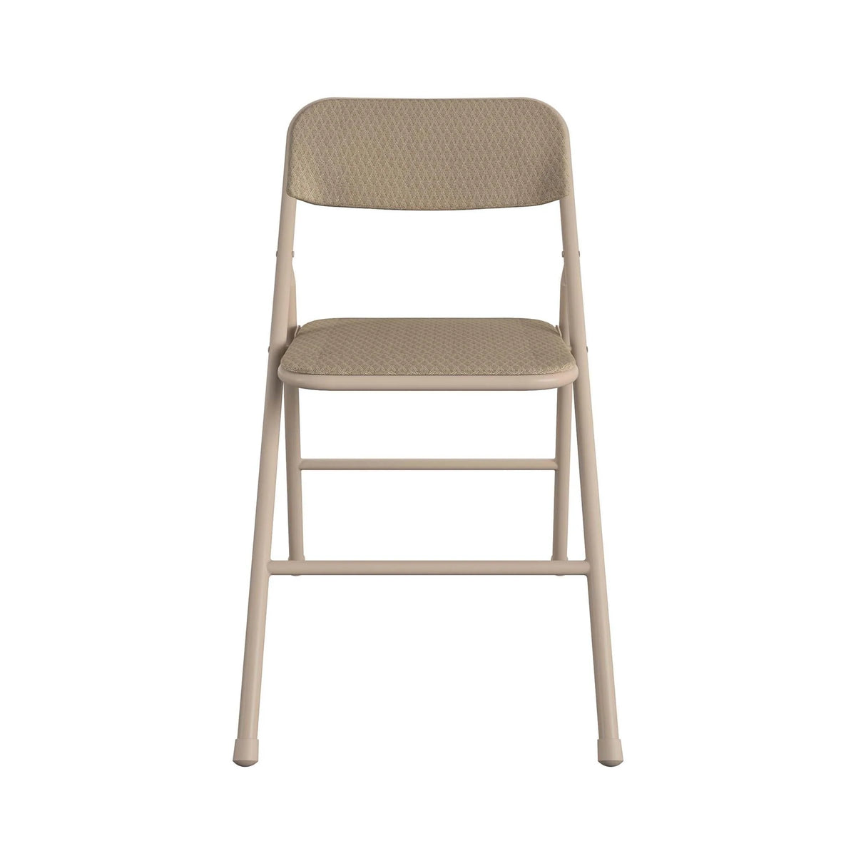 COSCO 5 - Piece Folding Dining Set with Card Table and 4 Fabric Padded Chairs, Tan - image 12