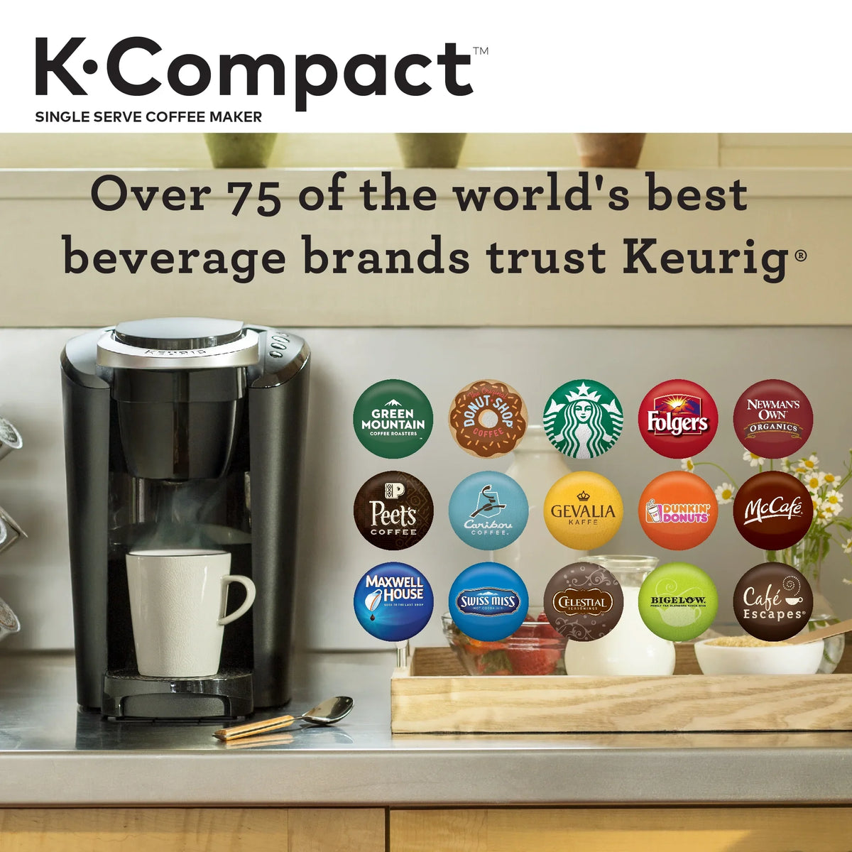 Keurig K-Compact Single-Serve K-Cup Pod Coffee Maker, Black - image 9