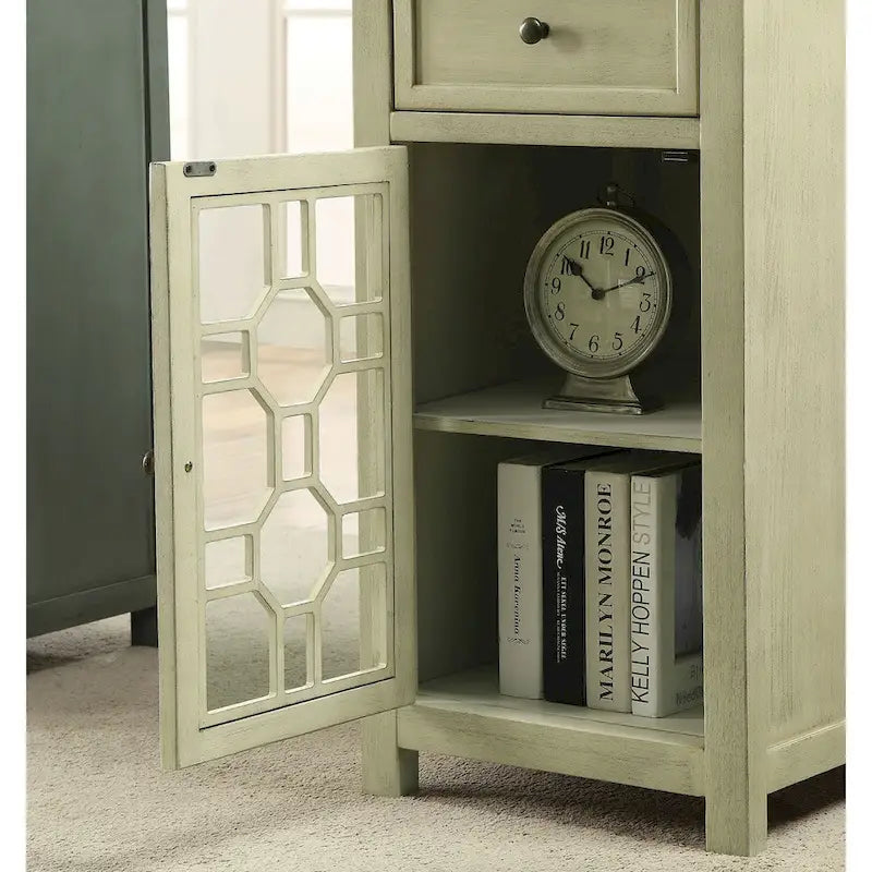 Emma 18-Inch Transitional Solid Wood Side Table with 1 Drawer by Furniture of America - image 7