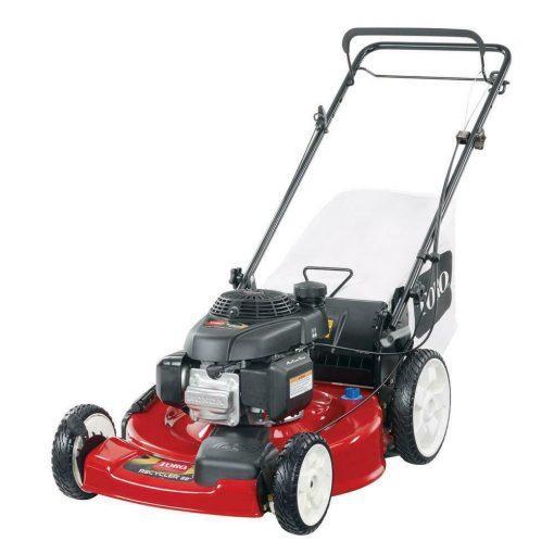 gas mower, 22-inch 170cc OHV engine high-wheel RWD 3-in-1 with height adjustment, oil included - image 1