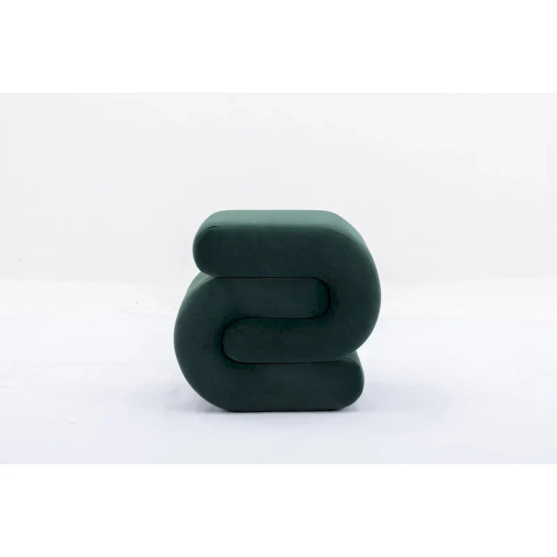 Contemporary S-Shape Ottoman Makeup Stool and Footrest for Living Room and Bedroom - image 19