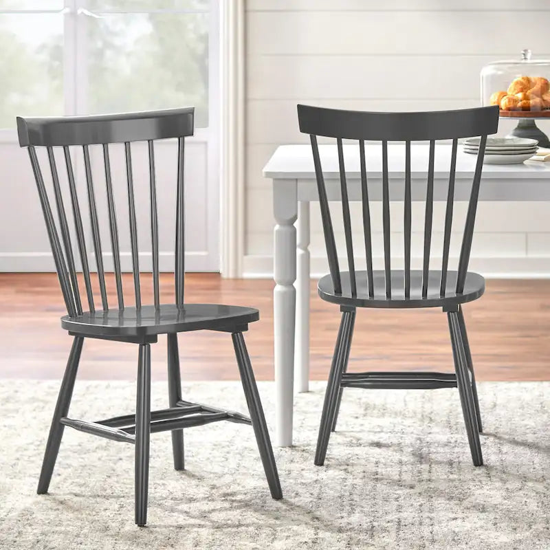 Set of 2 Venice Solid Wood Spindle Dining Chairs by Simple Living - image 32