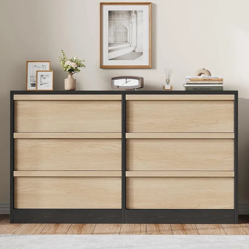 Modern 6-Drawer Bedroom Dresser - Stylish Storage Organizer Chest - image 1