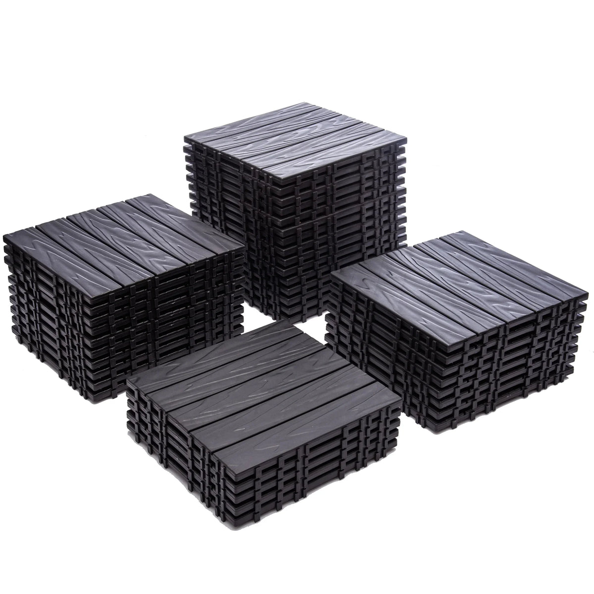 76 - Pack Plastic Interlocking Deck Tiles - 68.80 Sq.ft Outdoor Plastic Flooring Super Durable & Waterproof All - image 7