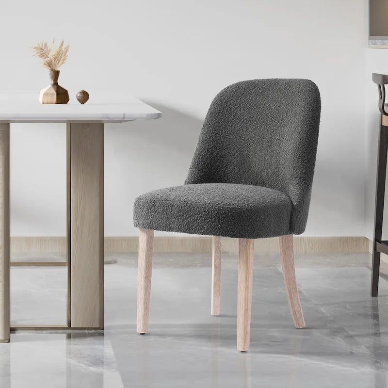 Water and Stain Resistant Boucle Polyester Side Chair - image 1