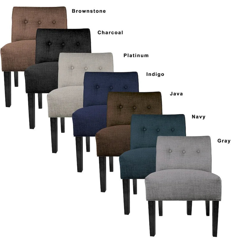 MJL Furniture Obsession Brownstone Button-Tufted Accent Chair (AS IS) - image 3