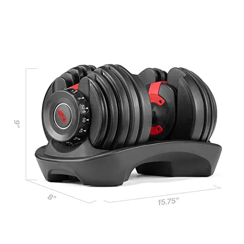 552 Adjustable Dumbbells Pair, 5-52.5 lbs, Space-Saving Home Gym Equipment - image 3