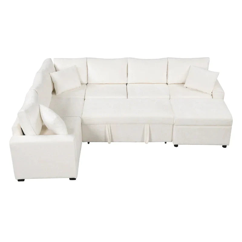 Sectional Sofa Pull-out Sofa Bed Sleeper - image 7