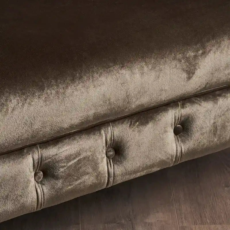 Milani Velvet Tufted Scroll Arm Loveseat by Christopher Knight Home - image 10