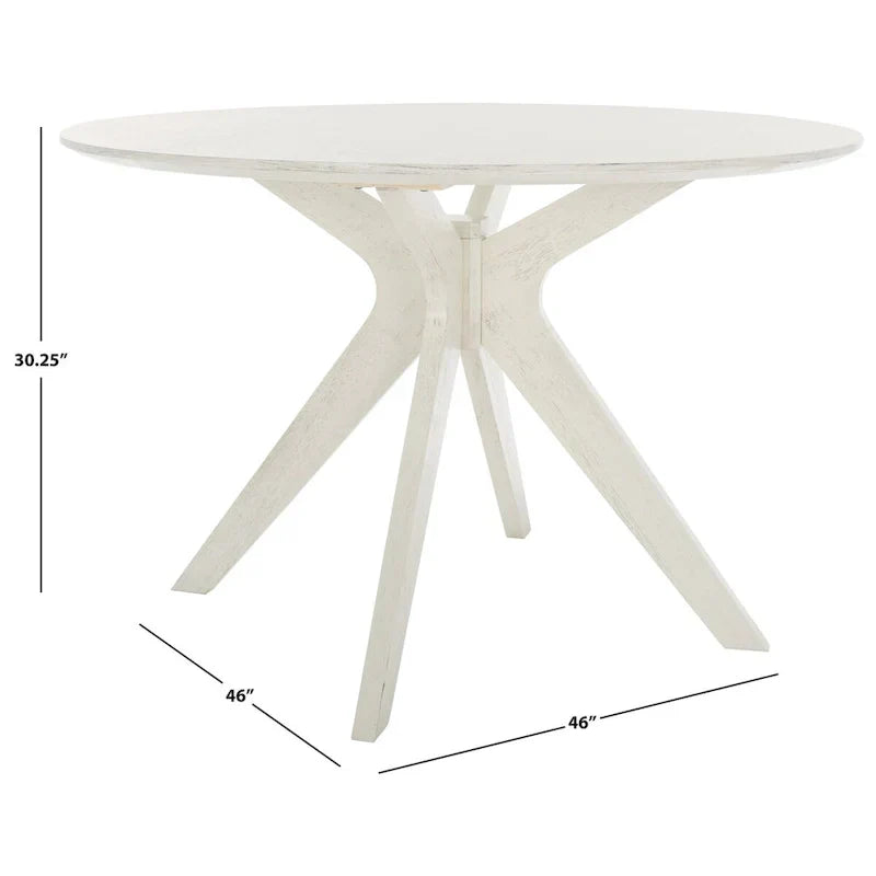Round Dining Table with Wooden Base for Kitchen and Dining Room - image 23