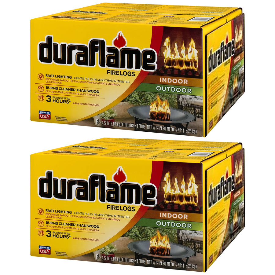 Duraflame 4.5 Pound 3 Hour Long Burn Time Quick Light Fire Log (12 Pack) - image 1
