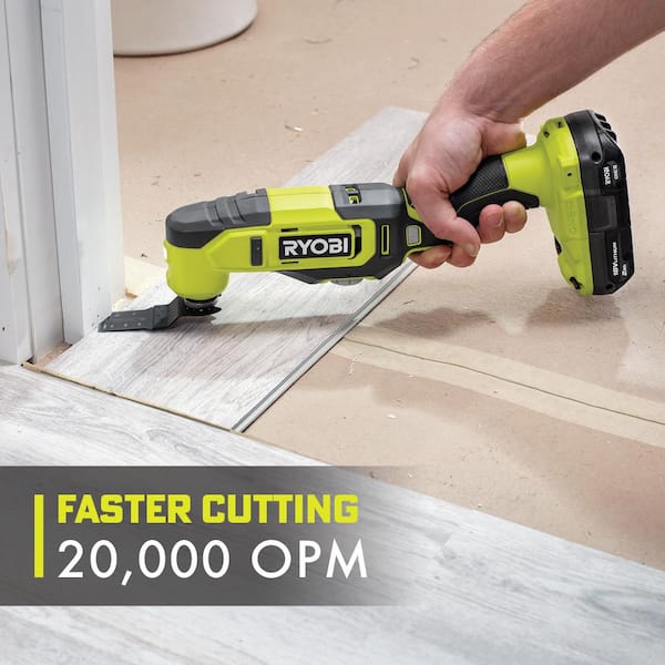 ONE+ 18V Cordless 6-Tool Combo Kit with 1.5 Ah Battery, 4.0 Ah Battery, and Charger - image 6
