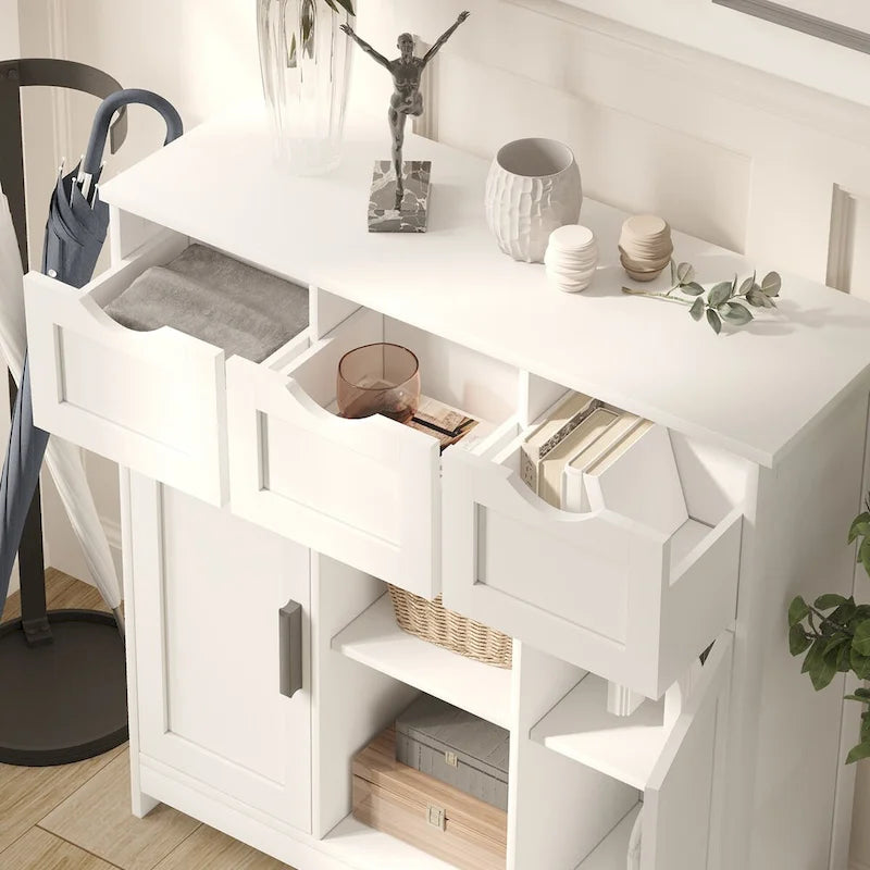 Roomfitters Morden Buffet Sideboard Cabinet with Doors and Drawers - Stylish Coffee Bar and Storage Solution - image 15