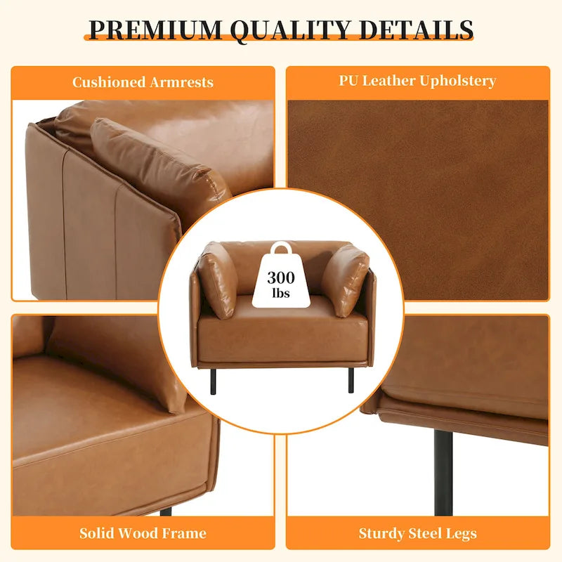 Christopher Knight Home Daphne Faux Leather Lounge Chair - image 37