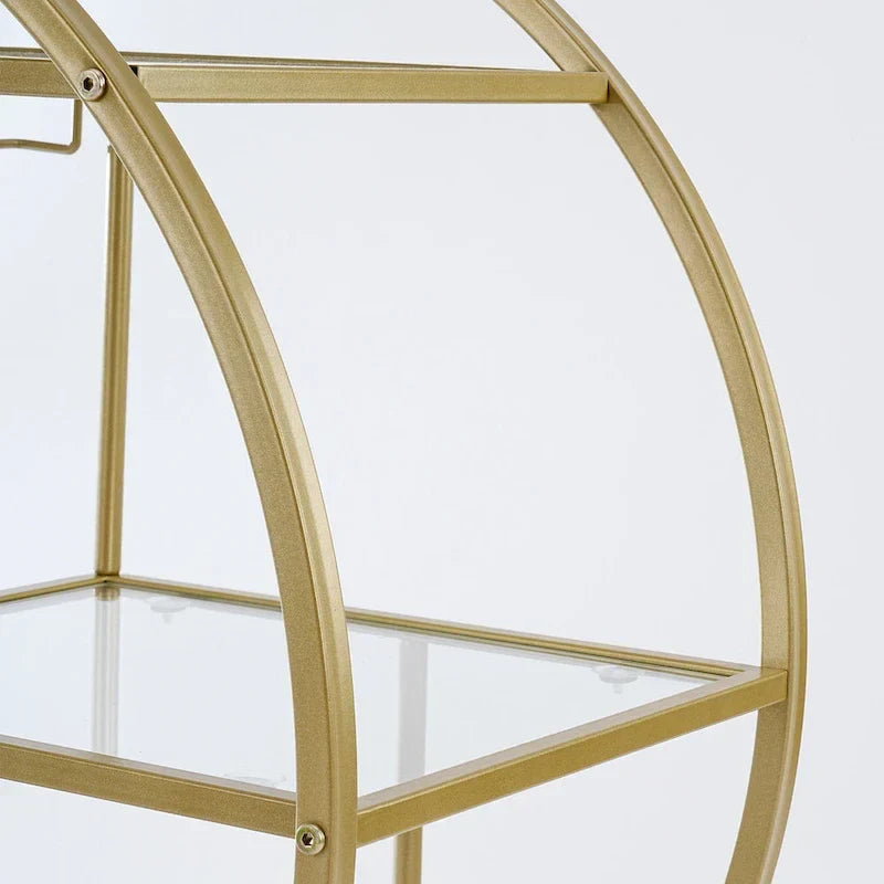 Chic Mobile Bar Cart - Elegant Drink Cabinet for Home & Entertaining - image 11