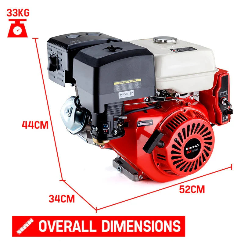 Baumr-AG 16HP Stationary Engine Petrol Direct Ignition OHV 4-Stroke Electric Recoil Start - image 5