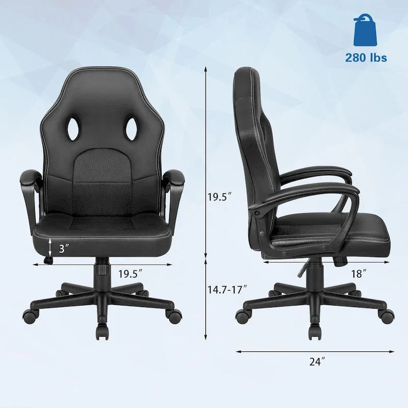 Homall Ergonomic High-Back Leather Gaming and Office Chair - image 5