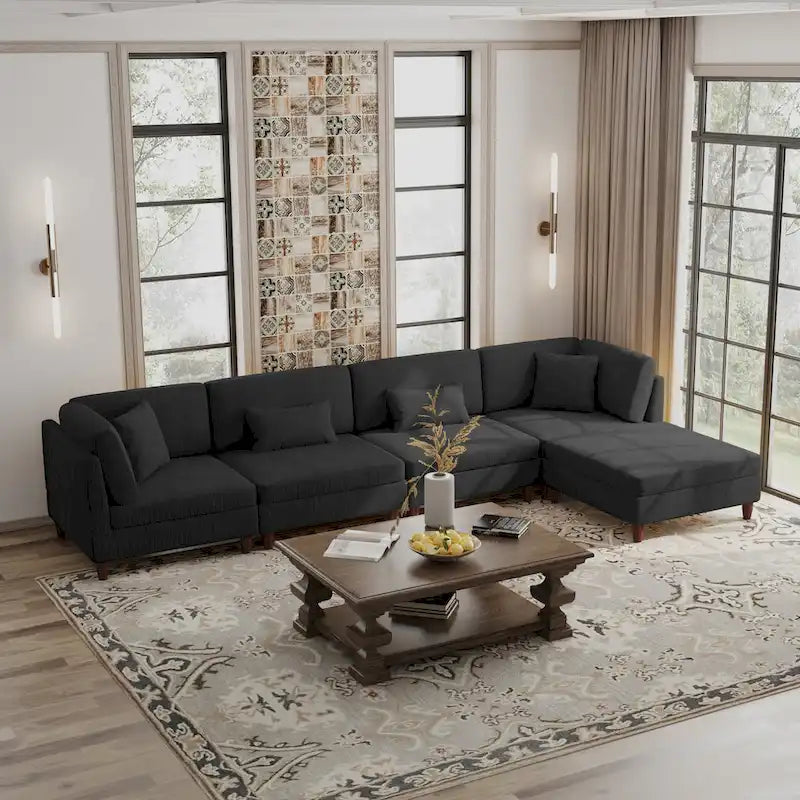 Modular Sectional Sofa with Ottoman and Configurable Design - image 10