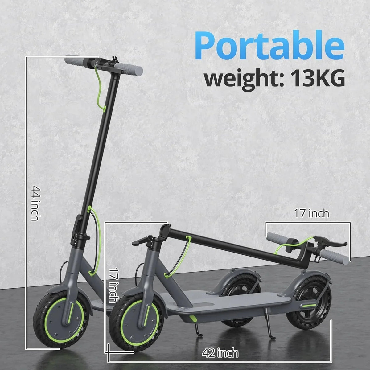 Electric Scooter - 8.5" Solid Tires, 350W Motor, Up to 19 MPH and 21-23 Miles Long-Range Portable Foldable Commuting Scooter for Adults with Double Braking System and App - image 29
