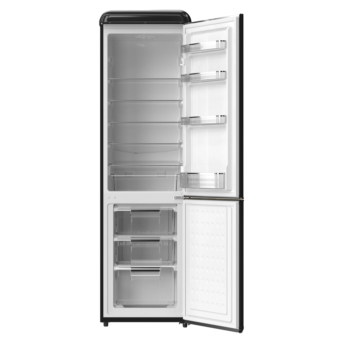 Frigidaire 9.0 Cu. Ft. Bottom Mount Retro Refrigerator, Black - image 4