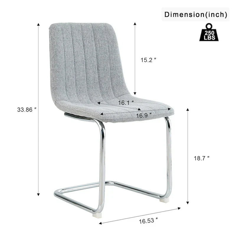 4-Piece Modern Dining Chair Set with Metal Legs - image 15