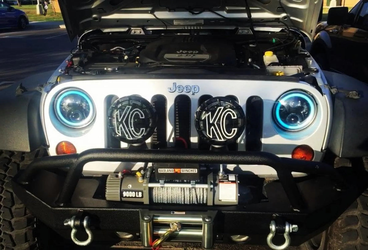 KC HiLiTES 651 Gravity G6 Daylighter Spot Light System & Stone Guards Armored-for-Offroading Bundle. CREE LED 40 Watt Focused Long Distance Beam Weatherproof Spotlight Pair, 2,300 Lumens - image 7