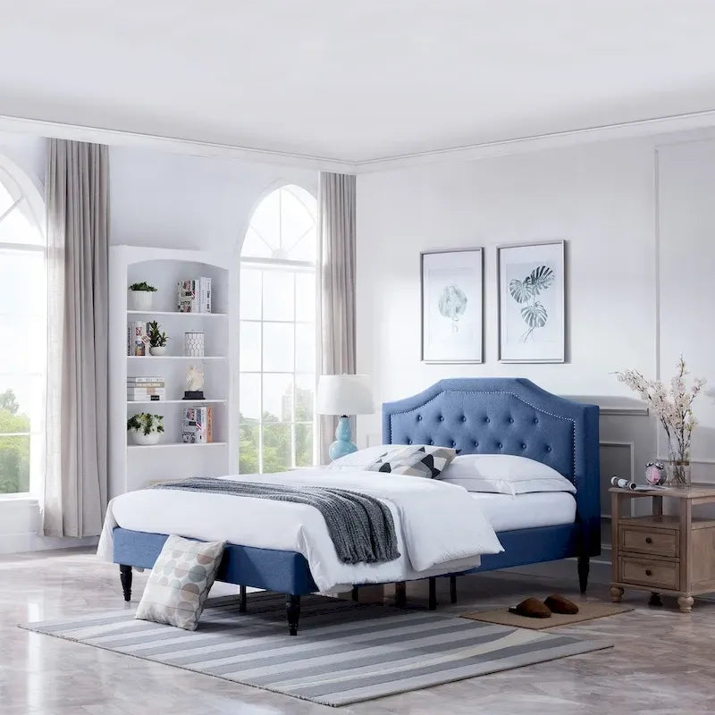 Christopher Knight Home Elinor Queen Upholstered Platform Bed - image 15
