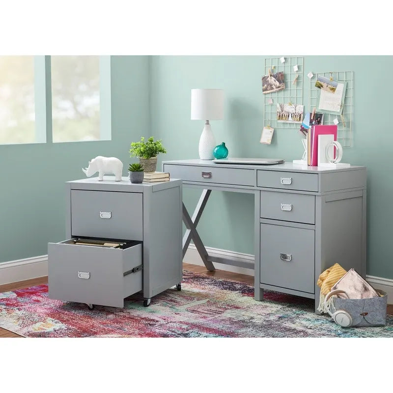 Linon Poppy Side Storage Writing Desk - image 3