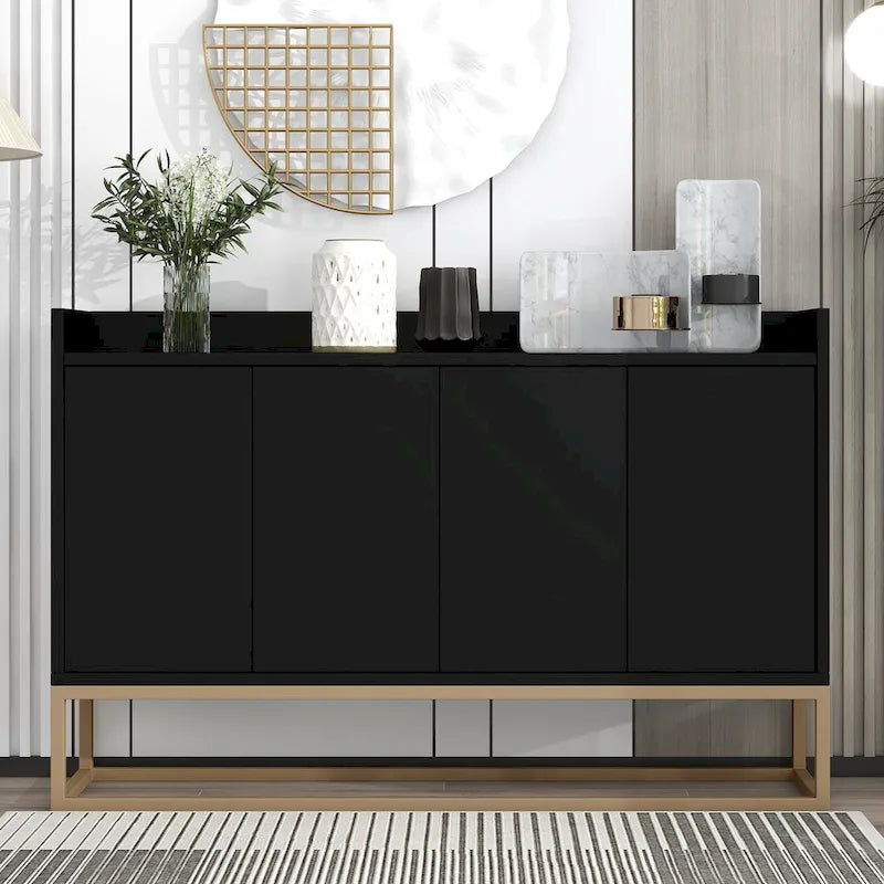 47.2-Inch Modern Sideboard/Buffet with Spacious Table and Four Doors - image 1