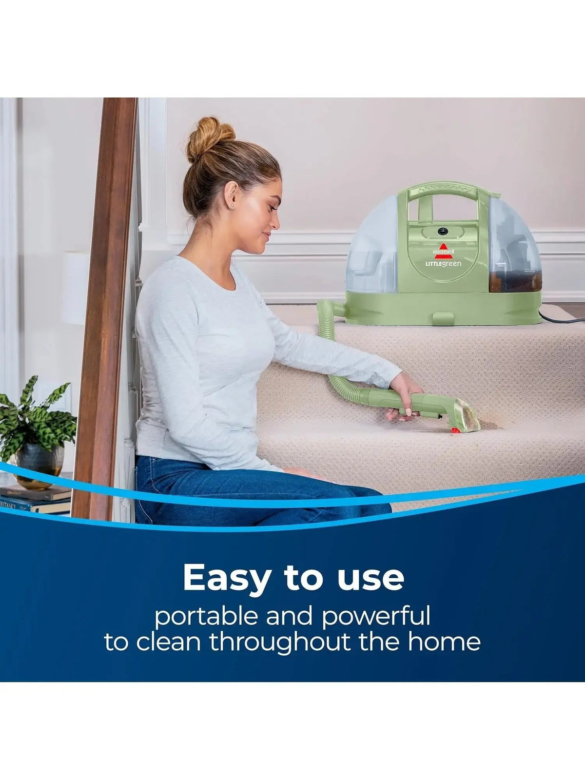 BISSELL Little Green Multi-Purpose Portable Carpet and Upholstery Cleaner, Car and Auto Detailer, with Exclusive Specialty Tools, Green - image 3