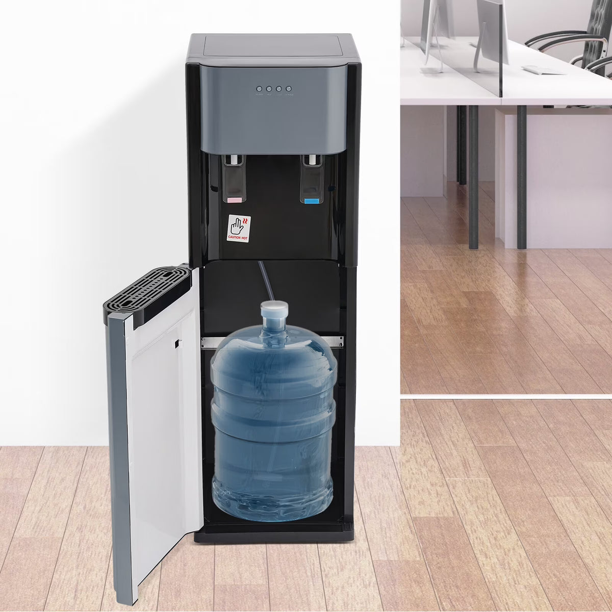 Hot Cold Water Dispenser Bottom Loading Stainless Steel Home/Office Safety - image 1